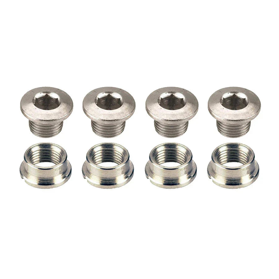 Chainring Bolt Set x5 Silver for Single Speed