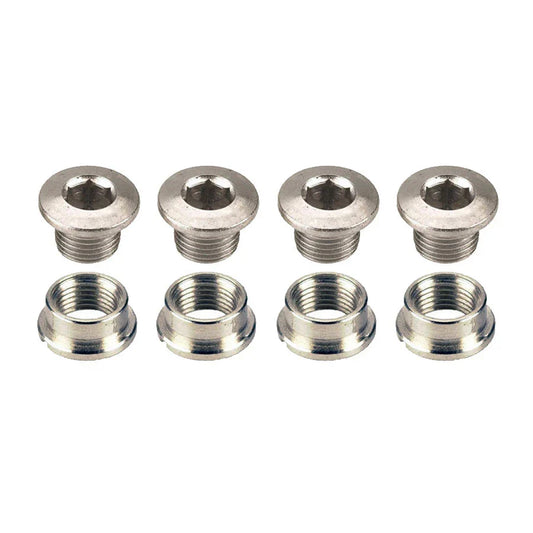 Chainring Bolt Set x5 Silver for Single Speed