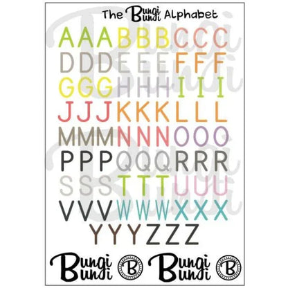 Bungi Bungi Sticker Pack - Animal Alphabet